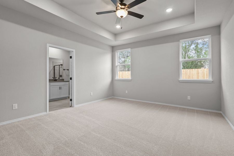 Representative unfurnished interior of a home built from the The Glenwood E by Davidson Homes LLC in Bricewood, San Antonio (Image 23).