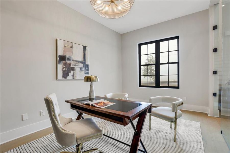 Furnished interior view inside a new home in , Milton (Image 40).