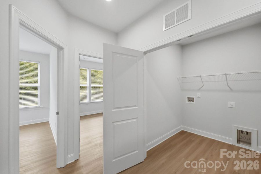 Upper Level Hallway & Laundry