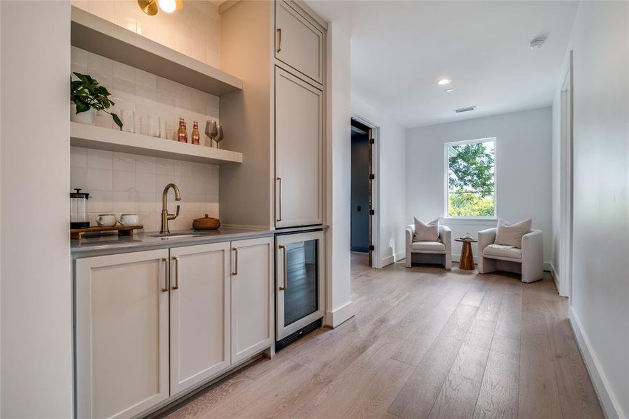 Coffe Bar outside the Primary Bedroom and Office