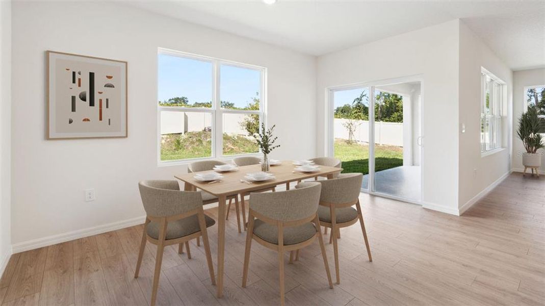 Furnished interior view inside a new home in Fountain View, Ormond Beach (Image 2). Furnished interior view inside a new home in Fountain View, Ormond Beach (Image 2).