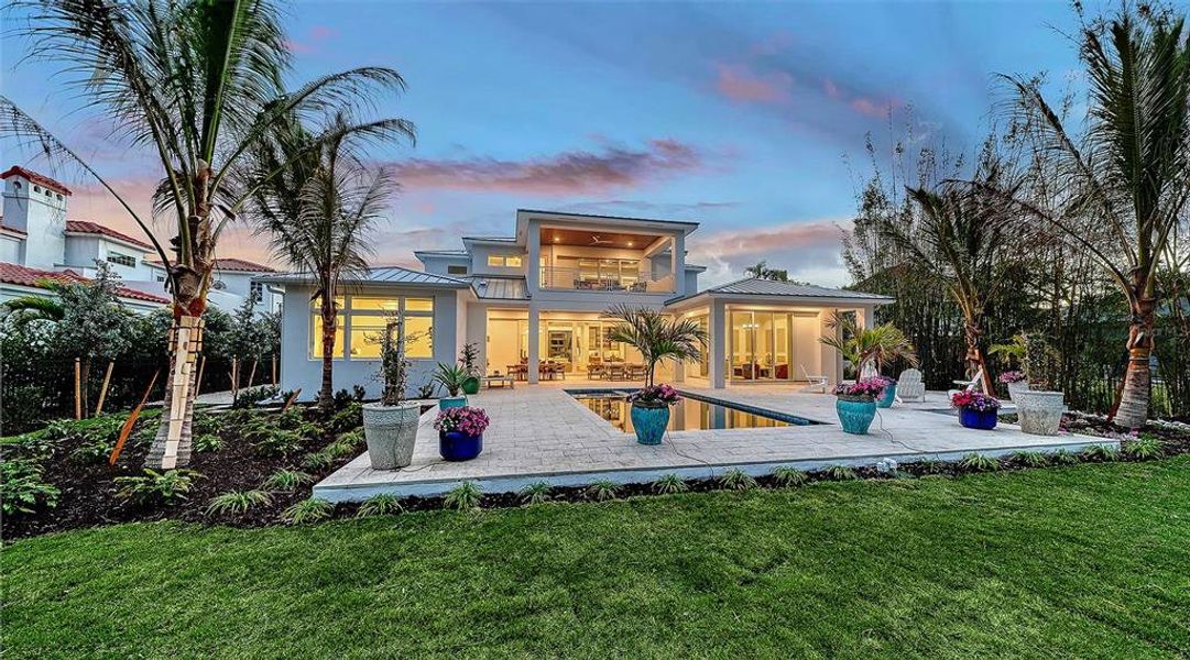 Exterior details and patio area of a home in , Sarasota (Image 30).