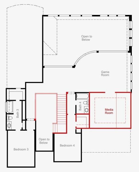 2D floor plan layout of this home in Pomona, Manvel, TX (Image 3).