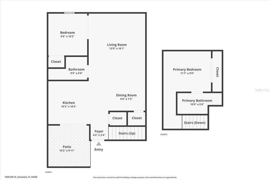 2D floor plan layout of this home in , Sarasota, FL (Image 8).