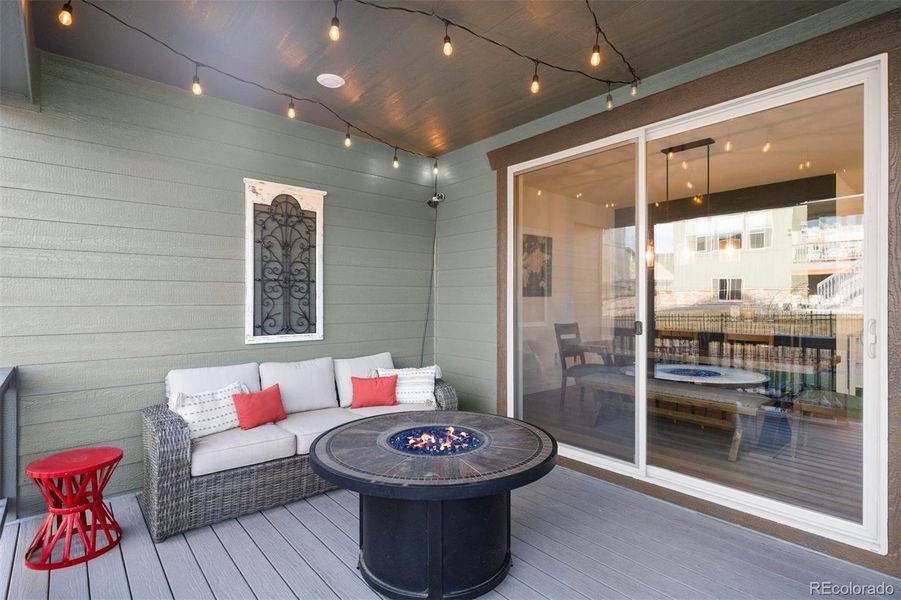 Exterior details and patio area of a home in Red Rocks Ranch, Morrison (Image 24).