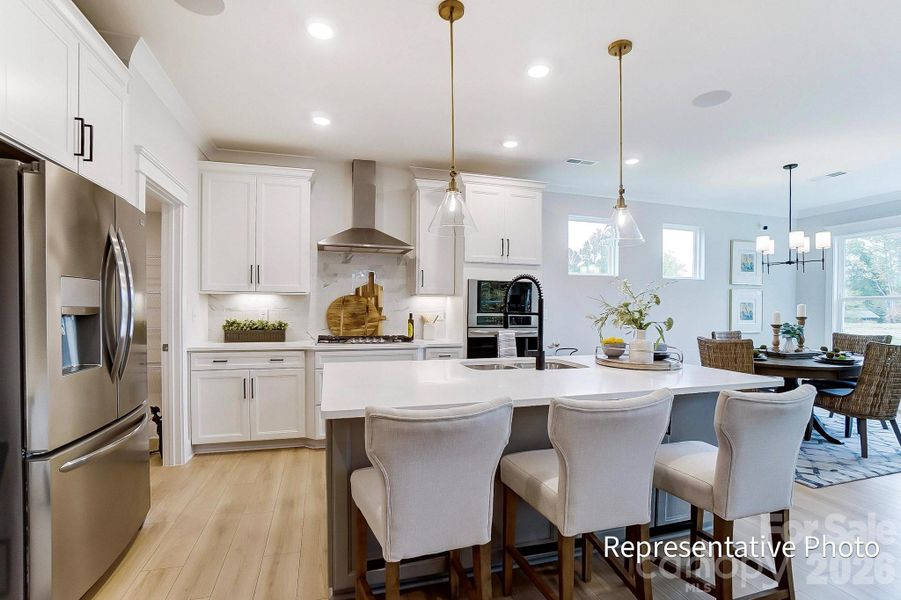 Furnished interior view inside a new home in Caldwell Forest, Charlotte (Image 13).