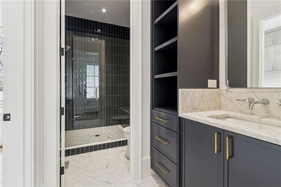 Furnished interior view inside a new home in , Suwanee (Image 15).