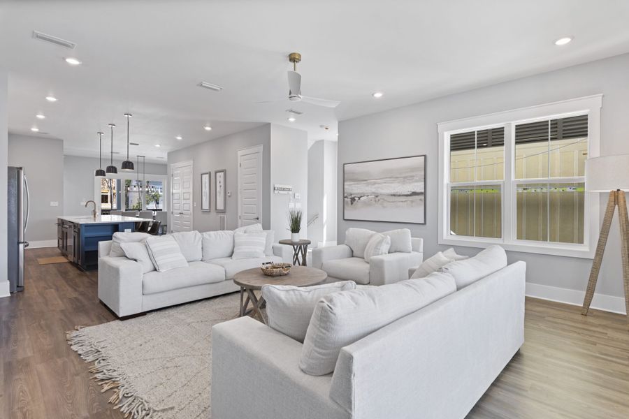 Furnished interior view inside a new home in Twin Palms, Inlet Beach (Image 45).