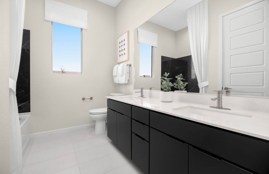 Representative furnished interior of a home built from the Livorno by Pulte Homes in Soleo, Queen Creek (Image 18).