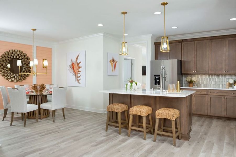 Representative furnished interior of a home built from the Tortola by Minto Communities in Latitude Margaritaville Watersound, Panama City Beach (Image 4).