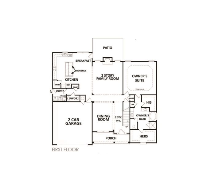 2D floor plan layout of this home in Spring Creek, Monroe, GA (Image 2).