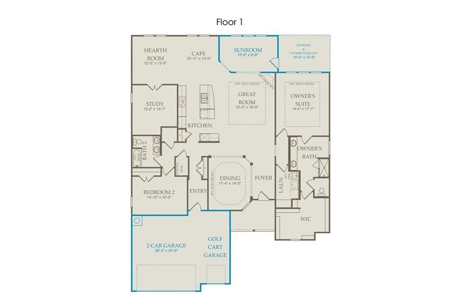 Floorplan layout of home