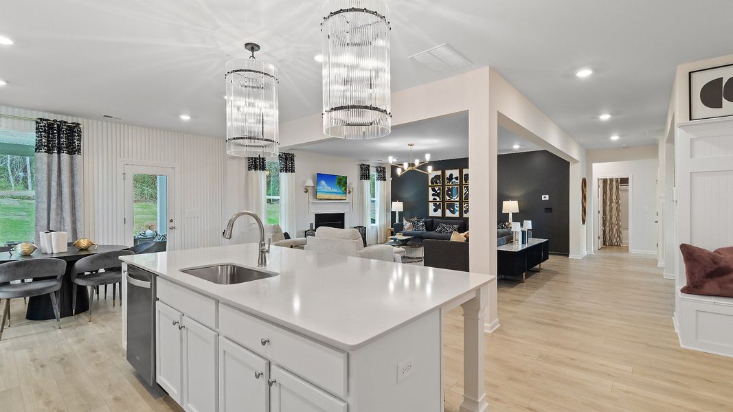 Representative furnished interior of a home built from the McKinley by DRB Homes in Westwind Estates, Hampton (Image 14).