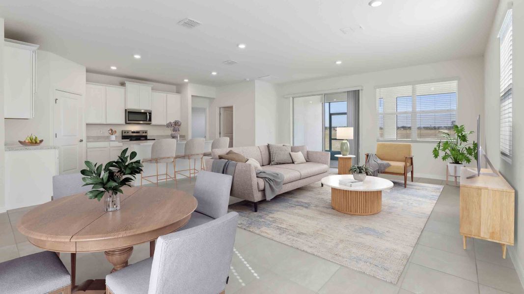 Representative furnished interior of a home built from the Clifton by D.R. Horton in Ocala Preserve, Ocala (Image 1). Representative furnished interior of a home built from the Clifton by D.R. Horton in Ocala Preserve, Ocala (Image 1).