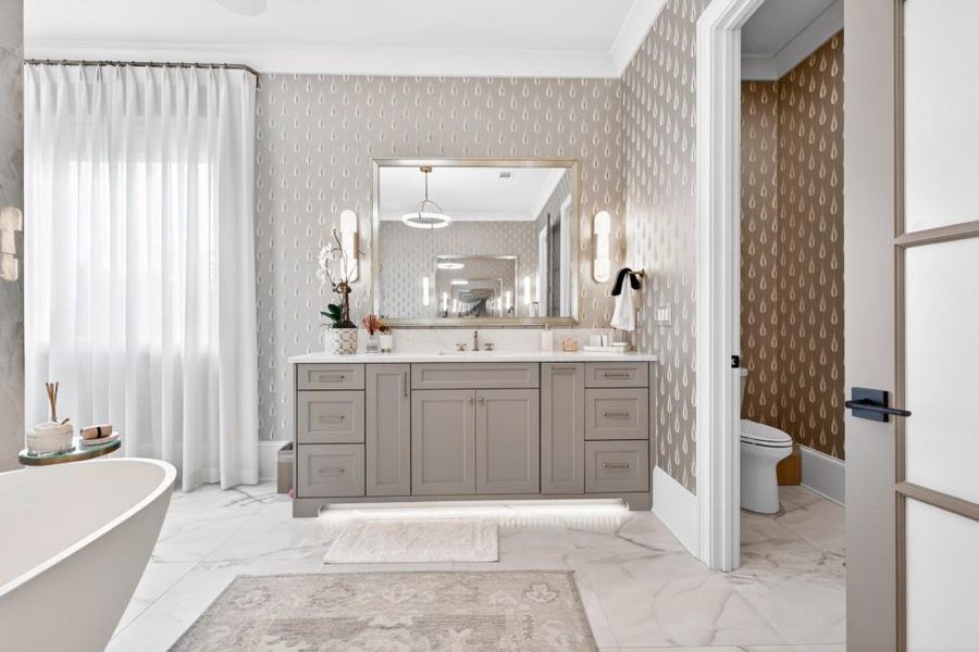 Furnished interior view inside a new home in , Braselton (Image 77).