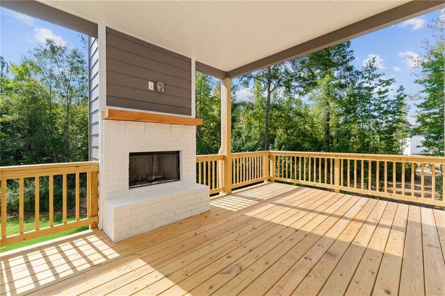 Exterior details and patio area of a home in The Woodlands Preserve, Jackson (Image 4).