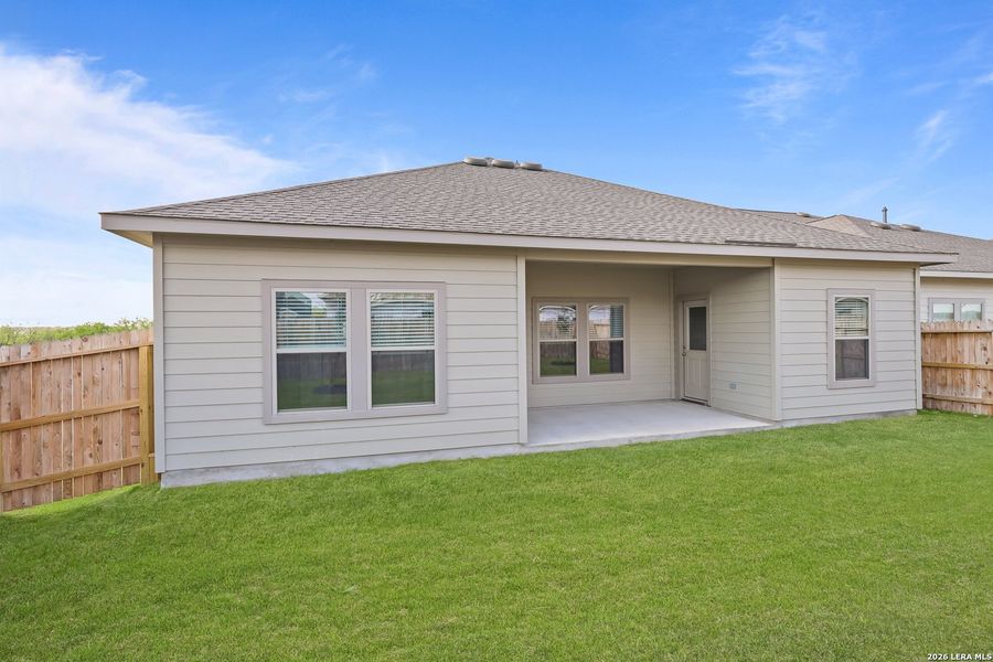 Exterior details and patio area of a home in Summerlin, Castroville (Image 4). Exterior details and patio area of a home in Summerlin, Castroville (Image 4).