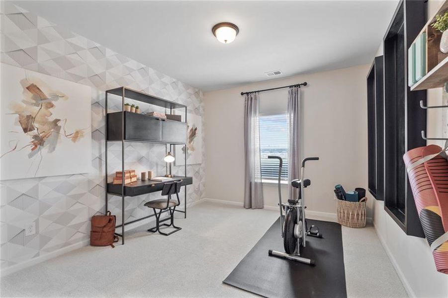 Furnished interior view inside a new home in Trinity Station, Auburn (Image 23).