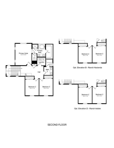 2D floor plan layout of this home in Parkside, Avondale, AZ (Image 3). 2D floor plan layout of this home in Parkside, Avondale, AZ (Image 3).