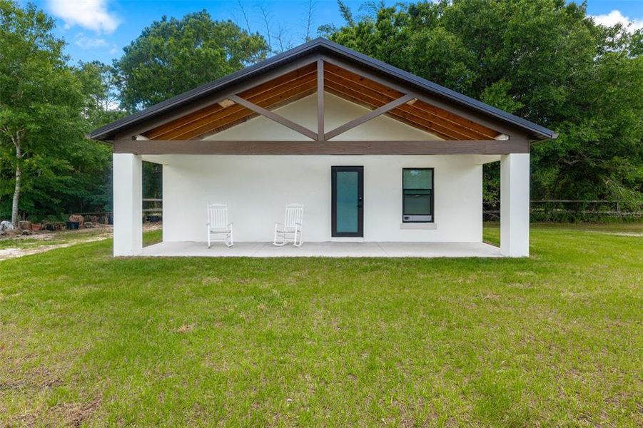 Exterior details and patio area of a home in , Palm Bay (Image 3). Exterior details and patio area of a home in , Palm Bay (Image 3).