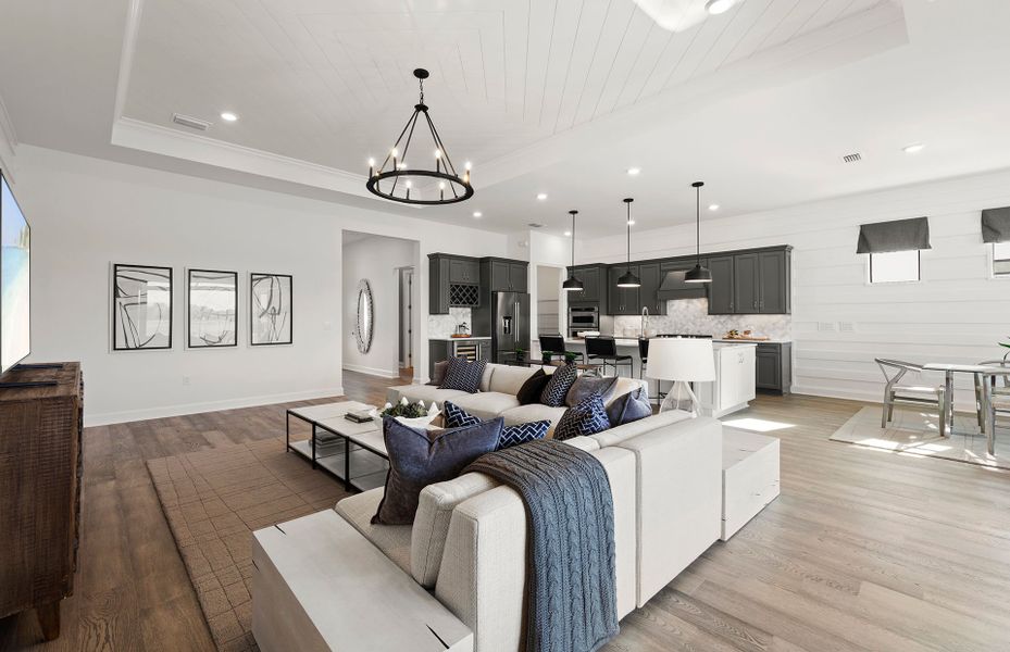 Furnished interior view inside a new home in Talon Preserve on Palmer Ranch, Nokomis (Image 49).