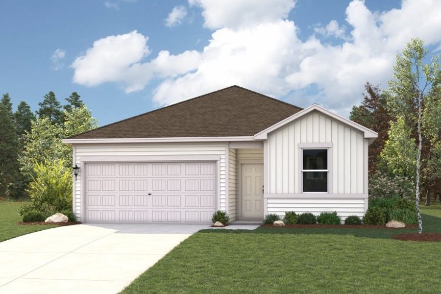 Representative exterior photo of a completed home built from the Dartford by Century Communities in Stallion Run, Buda, TX (Image 1). Representative exterior photo of a completed home built from the Dartford by Century Communities in Stallion Run, Buda, TX (Image 1).