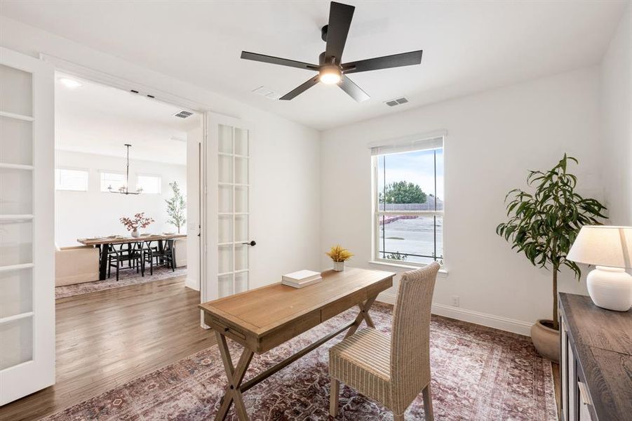 Furnished interior view inside a new home in Mockingbird Heights, Midlothian (Image 6).