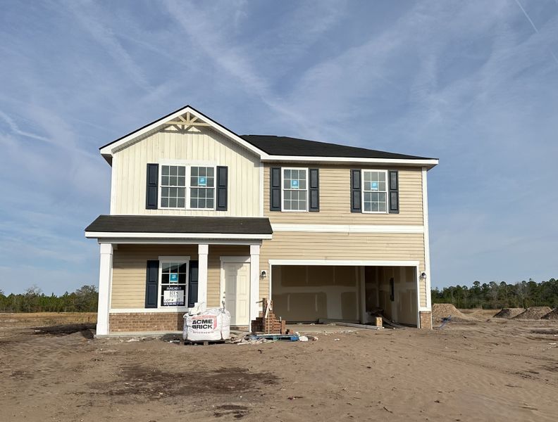 In-progress construction of a new home in The Village at Sassafras, Allenhurst, GA (Image 6).