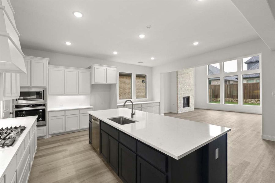 Representative furnished interior of a home built from the Brennan II by Pacesetter Homes in Nelson Lake, Rockwall (Image 6).