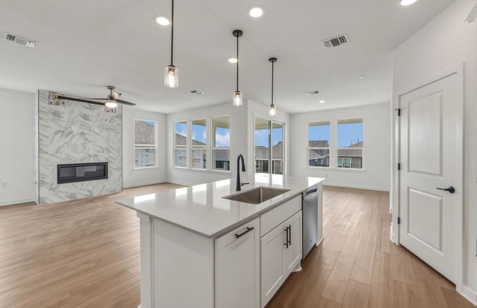 Furnished interior view inside a new home in Sun City Texas, Georgetown (Image 12).