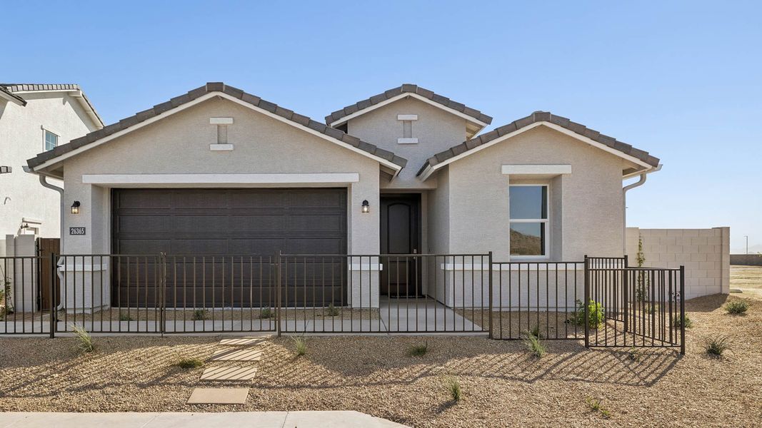 Representative exterior photo of a completed home built from the Canyon by D.R. Horton in Westpark, Buckeye, AZ (Image 24).