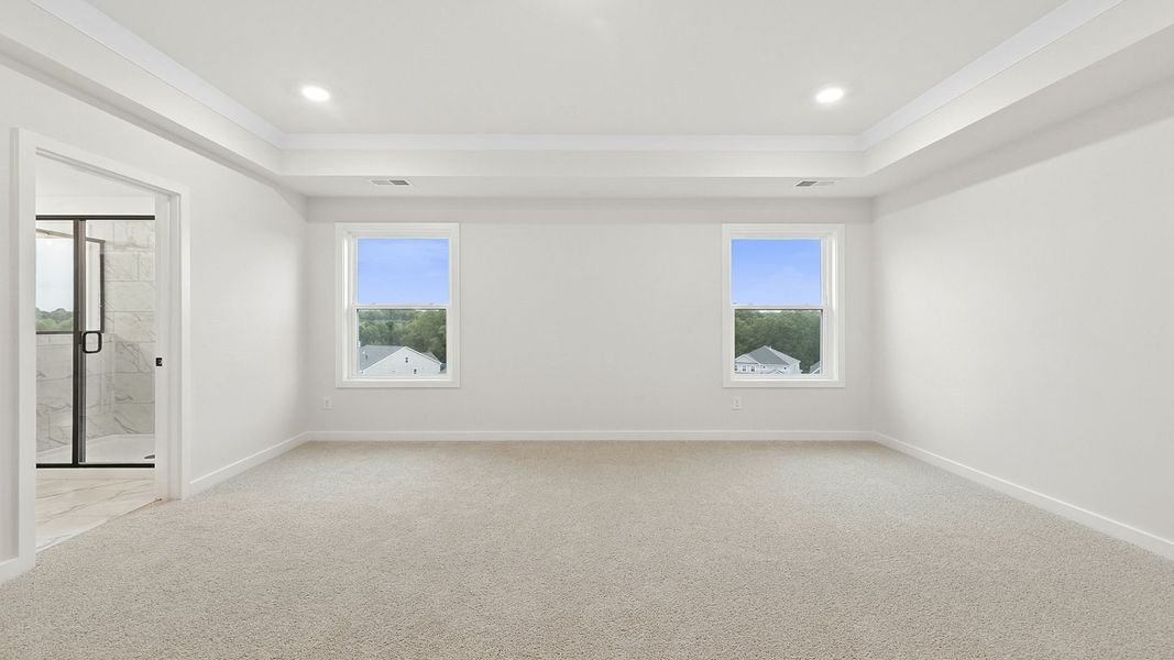 Spacious, unfurnished interior of a new home in Whitehawk Meadows, Travelers Rest (Image 30). Spacious, unfurnished interior of a new home in Whitehawk Meadows, Travelers Rest (Image 30).