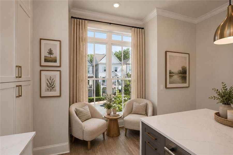 Furnished interior view inside a new home in , Alpharetta (Image 14).