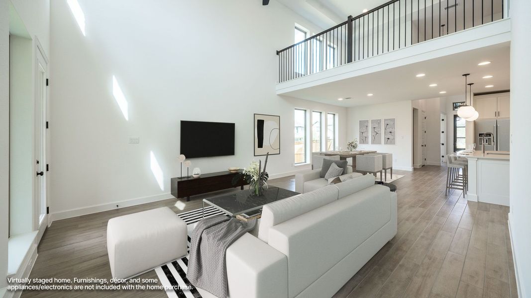 Furnished interior view inside a new home in Parkside on the River, Georgetown (Image 6).
