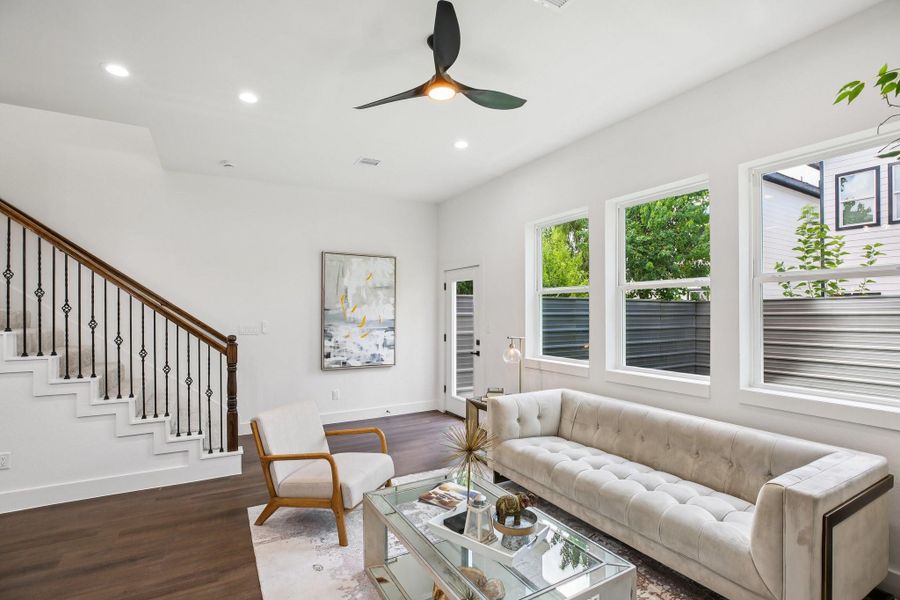 Furnished interior view inside a new home in , Houston (Image 5). Furnished interior view inside a new home in , Houston (Image 5).