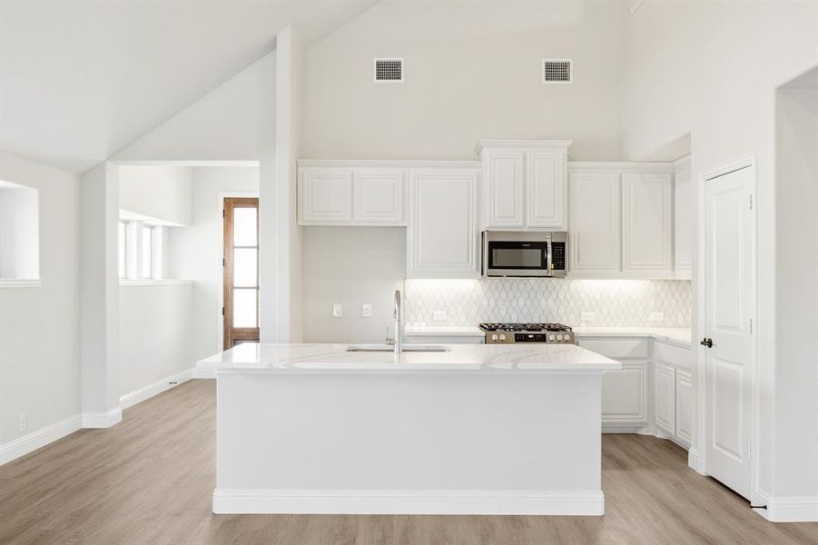 Furnished interior view inside a new home in Wildcat Ridge Phase 3, Godley (Image 6). Furnished interior view inside a new home in Wildcat Ridge Phase 3, Godley (Image 6).