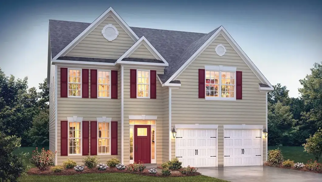 Representative exterior photo of a completed home built from the Fleetwood by D.R. Horton in Shadow Stone, Simpsonville, SC (Image 1). Representative exterior photo of a completed home built from the Fleetwood by D.R. Horton in Shadow Stone, Simpsonville, SC (Image 1).