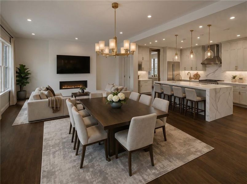 Furnished interior view inside a new home in , Fairburn (Image 2). Furnished interior view inside a new home in , Fairburn (Image 2).