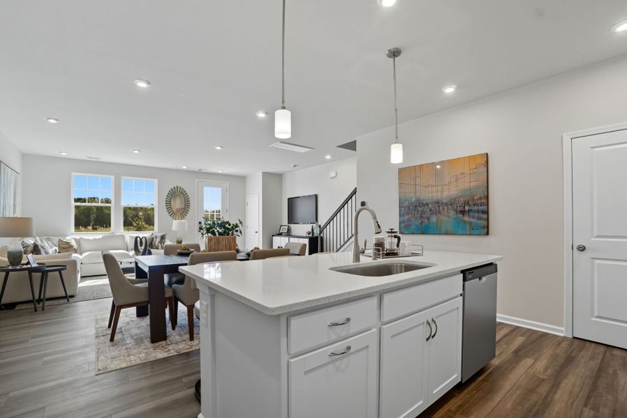 Representative furnished interior of a home built from the Shelby by Mattamy Homes in The Townes at Westfall, Gastonia (Image 11).