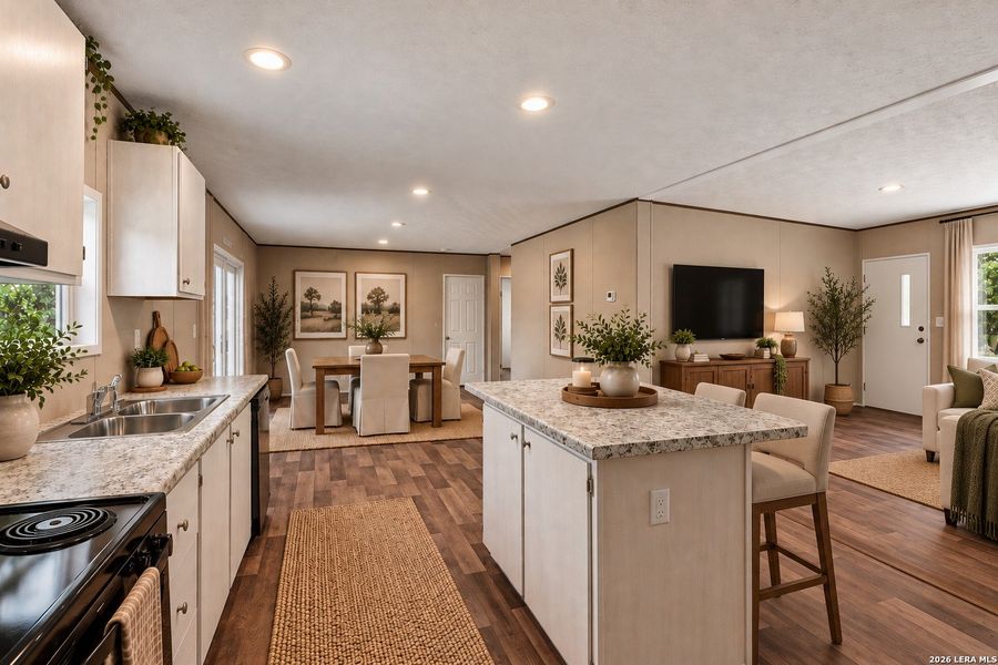 Furnished interior view inside a new home in , Hondo (Image 5).
