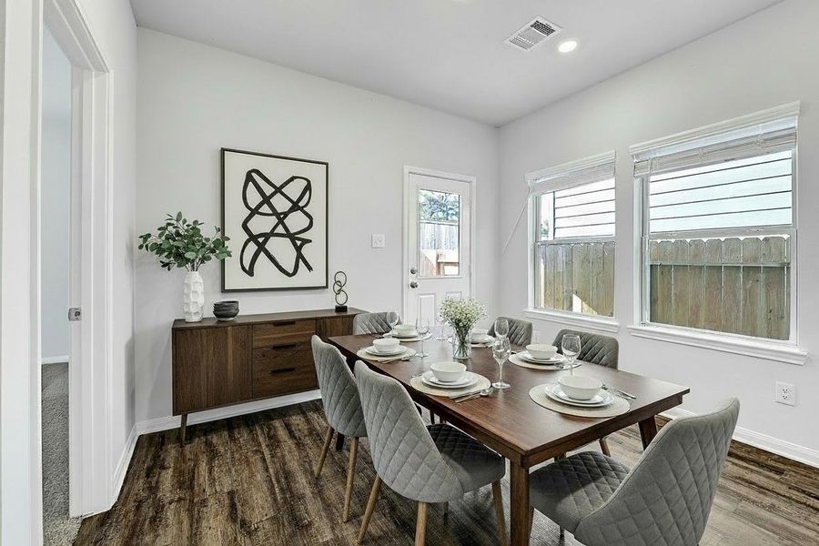 Furnished interior view inside a new home in Aldine Pines, Houston (Image 5).