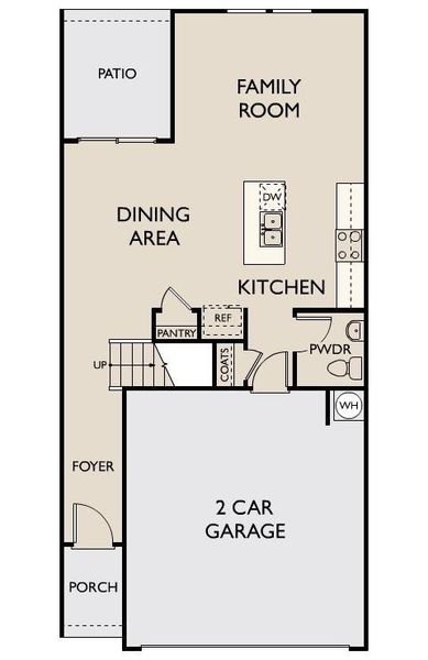 2D floor plan layout of this home in Chestnut Grove, Douglasville, GA (Image 4).