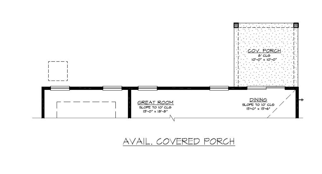 Upgraded Covered Back Porch