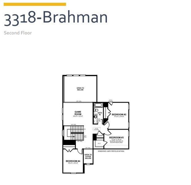 2D floor plan layout of this home in Cedar Brook, Leander, TX (Image 2). 2D floor plan layout of this home in Cedar Brook, Leander, TX (Image 2).