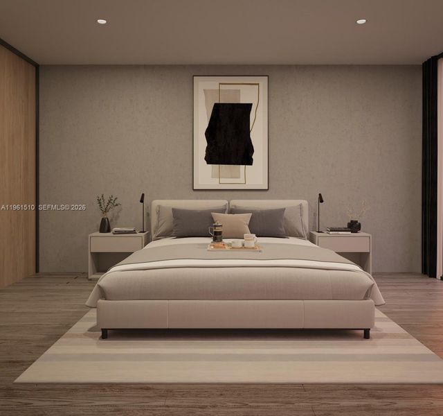 Furnished interior view inside a new home in , Miami (Image 3).