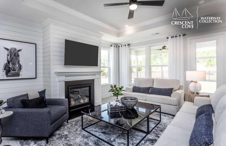 Representative furnished interior of a home built from the Renown - Waterway Collection by Pulte Homes in Crescent Cove, Myrtle Beach (Image 10).