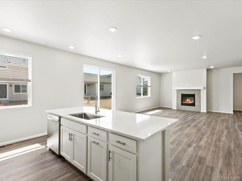 Furnished interior view inside a new home in Poudre Heights: The Alpine Collection, Windsor (Image 13).