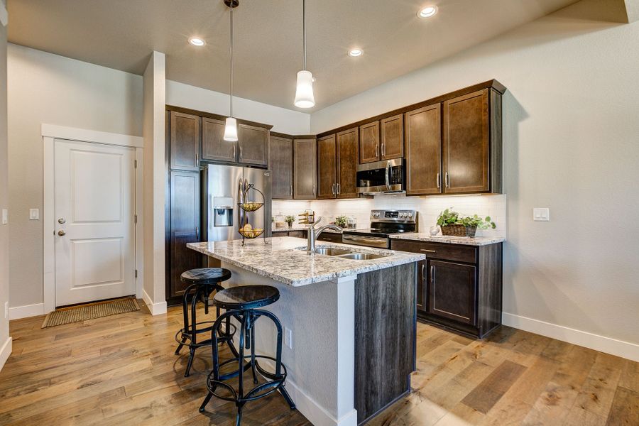Representative furnished interior of a home built from the The Camden by Landmark Homes in The Lakes at Centerra, Loveland (Image 13). Representative furnished interior of a home built from the The Camden by Landmark Homes in The Lakes at Centerra, Loveland (Image 13).