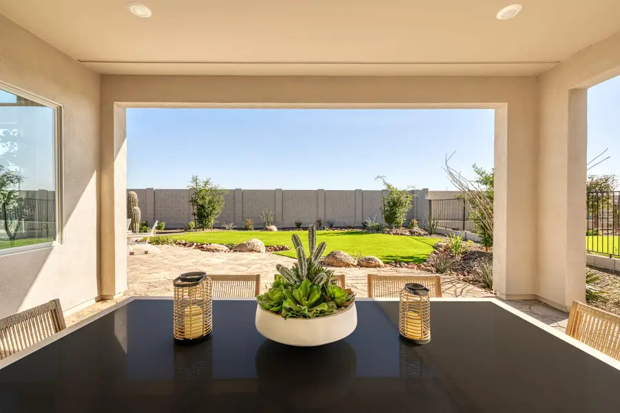 Representative exterior details of a home built from the Pecan Plan 60-4 by Tri Pointe Homes in Abel Ranch, Goodyear (Image 3). Representative exterior details of a home built from the Pecan Plan 60-4 by Tri Pointe Homes in Abel Ranch, Goodyear (Image 3).