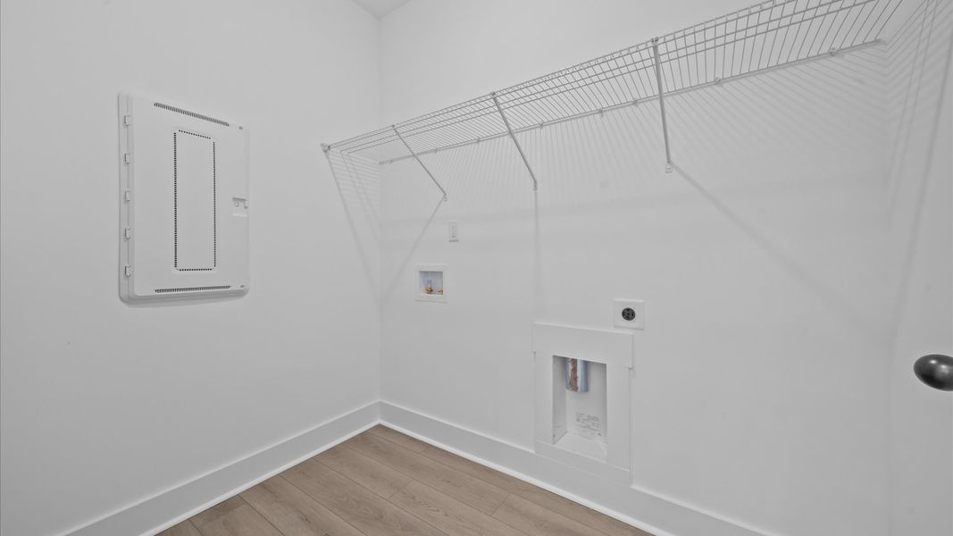 Furnished interior view inside a new home in Iris Meadows, Moore (Image 15). Furnished interior view inside a new home in Iris Meadows, Moore (Image 15).